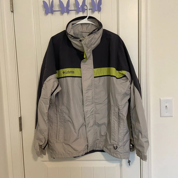 Columbia Men’s‎ gray double zip winter coat — large - Picture 1 of 10